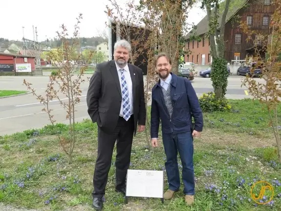 Thomas Köhler mit Stadtpräsident Michael Künzle