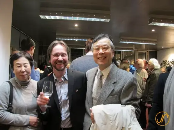 Thomas Köhler mit Yasushi Fukagawa (Minister-Counsellor) und seiner Frau