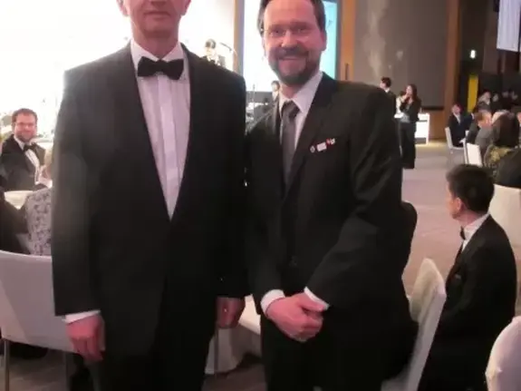 Thomas Köhler und Bundespräsident Didier Burkhalter